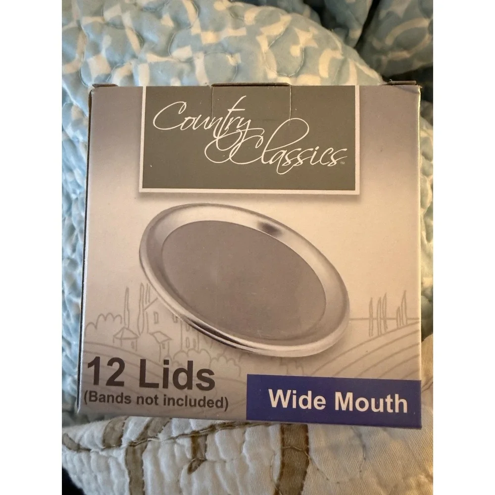 Country Classics Wide Mouth Canning Jar Lids (12-Count) CCCL-012-WM Pack of 24